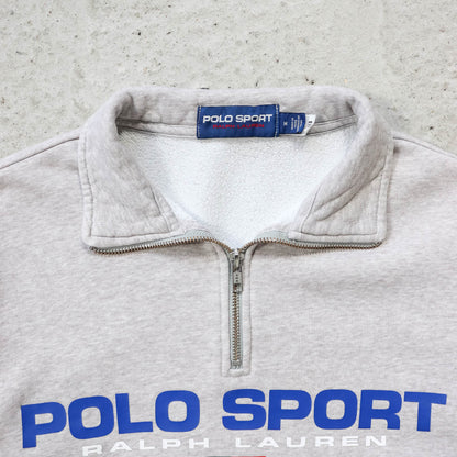 Polo Sport Ralph Lauren Spellout 1/4 Zip Sweatshirt - 2000s (M)