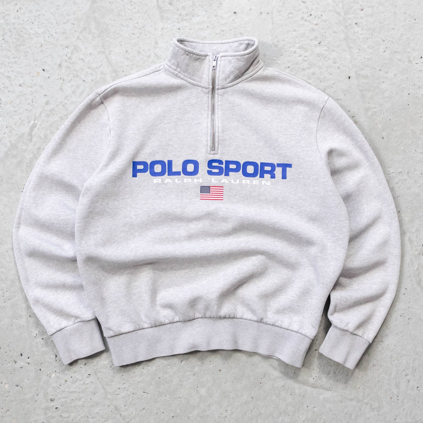 Polo Sport Ralph Lauren Spellout 1/4 Zip Sweatshirt - 2000s (M)