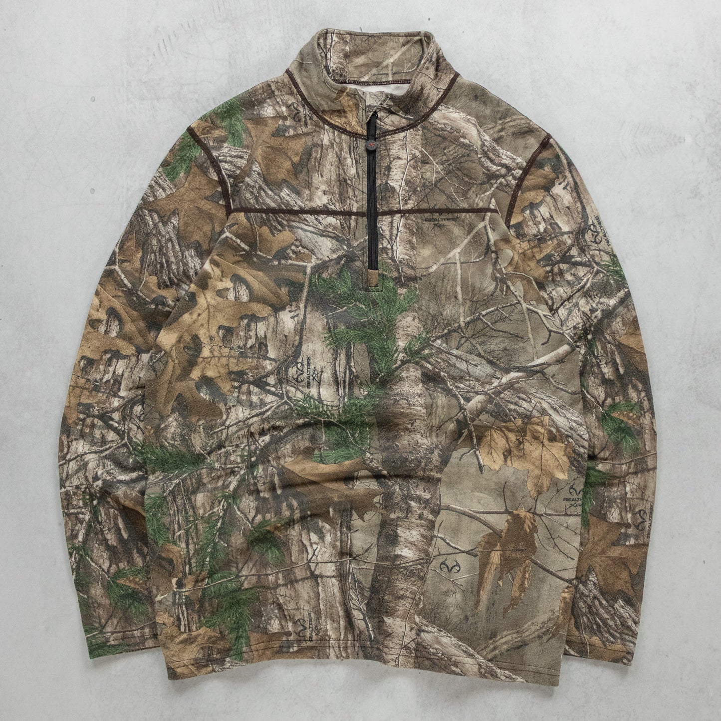 Vintage Realtree Camo 1/4 Zip Pullover - M