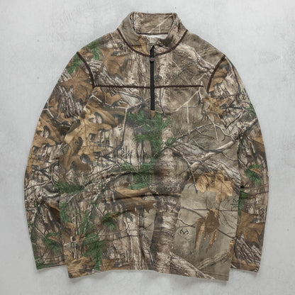 Vintage Realtree Camo 1/4 Zip Pullover - M