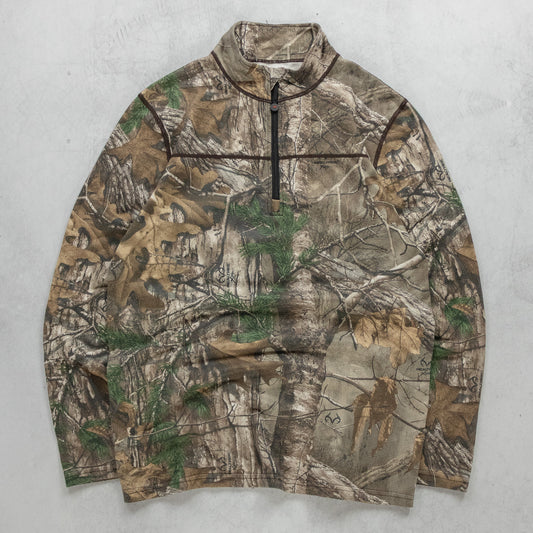 Vintage Realtree Camo 1/4 Zip Pullover - M
