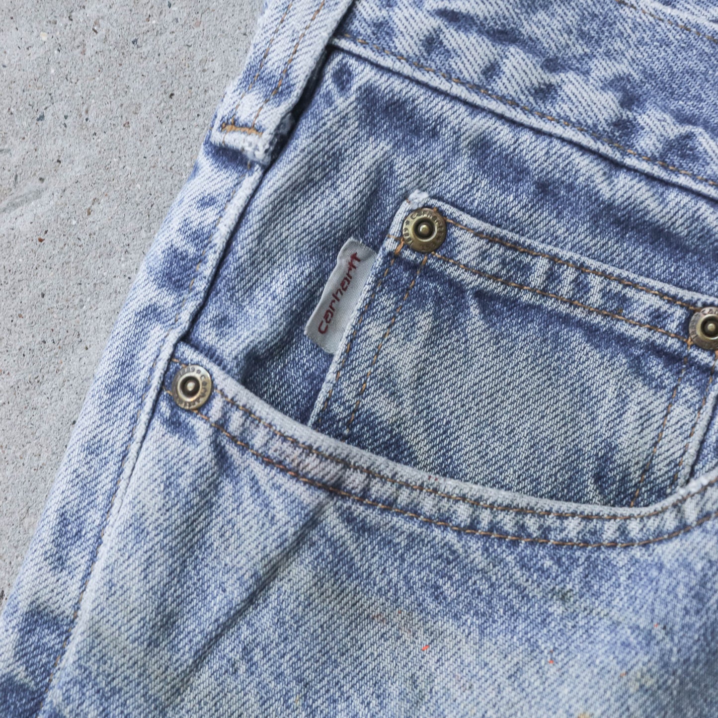 Vintage 2000s Carhartt Painted Denim Jeans - 32x32