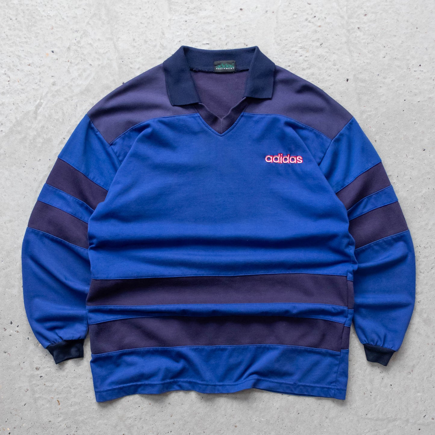 Adidas Equipment Colourblock Rugby Shirt - 90s (L)