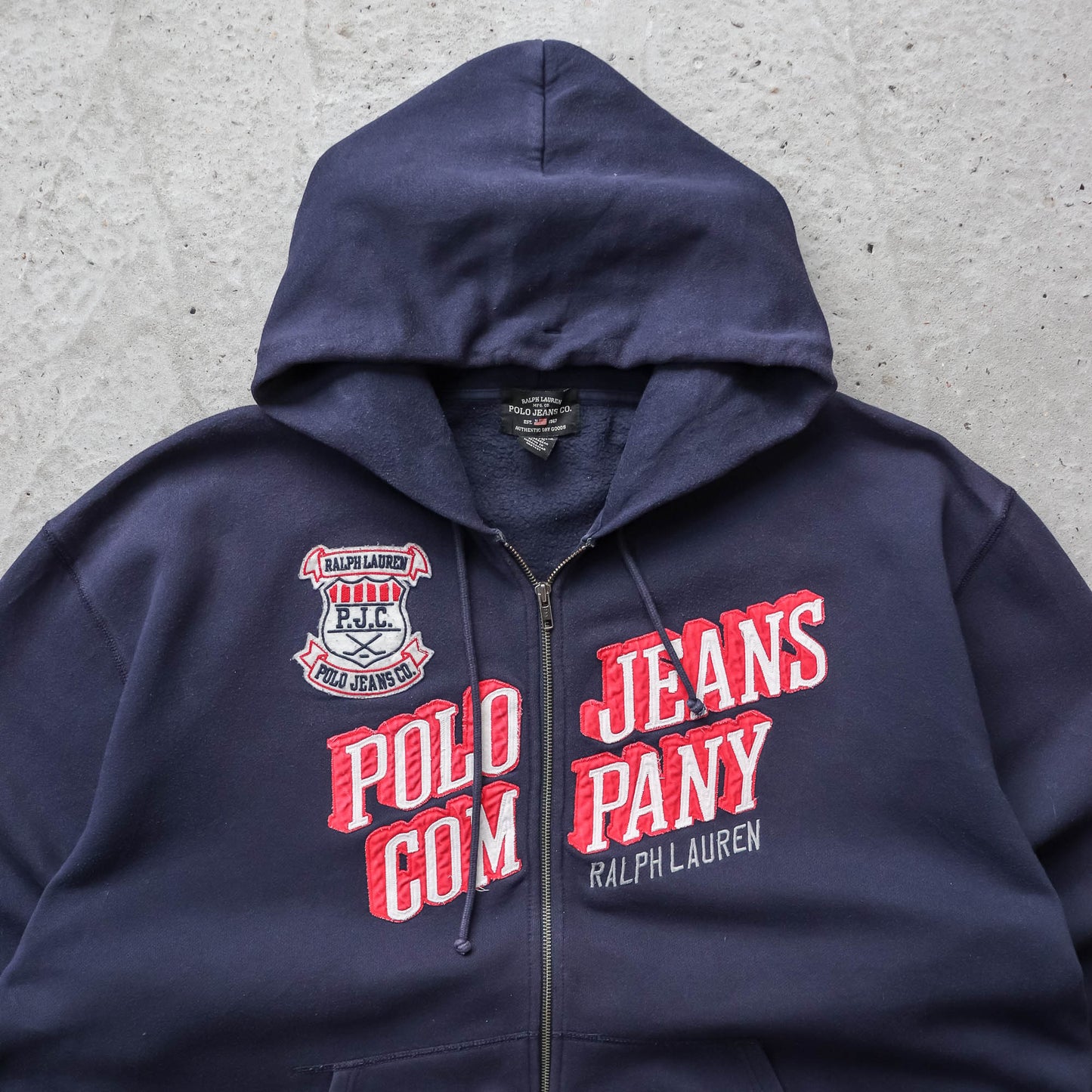 Polo Jeans Co Ralph Lauren Zip-Up Hoodie - 2000s (XXXL)