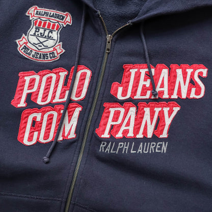 Polo Jeans Co Ralph Lauren Zip-Up Hoodie - 2000s (XXXL)