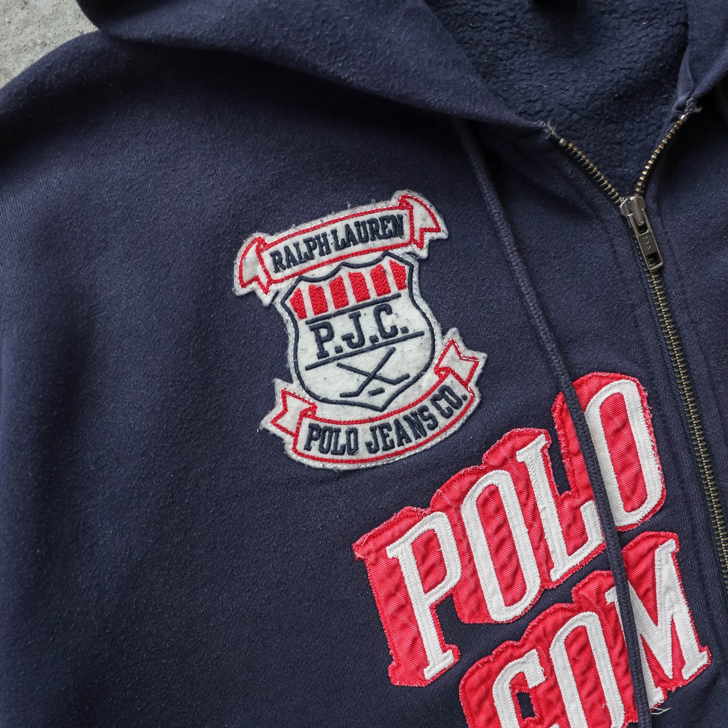 Polo Jeans Co Ralph Lauren Zip-Up Hoodie - 2000s (XXXL)