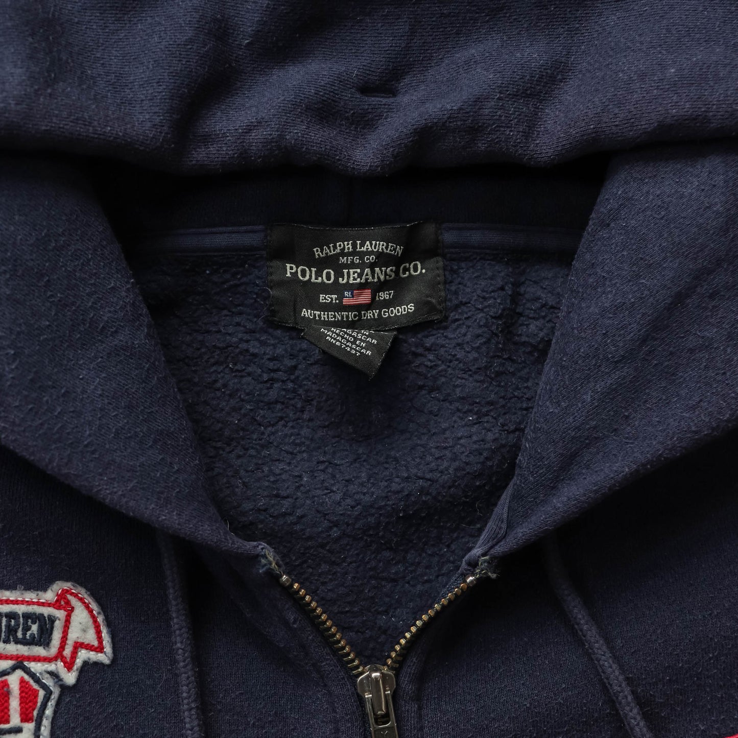 Polo Jeans Co Ralph Lauren Zip-Up Hoodie - 2000s (XXXL)