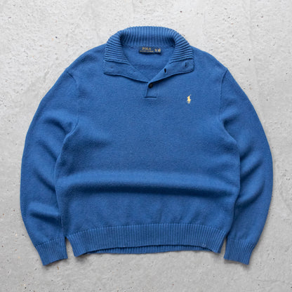Polo Ralph Lauren Henley Knit Sweater - 2000s (XL)