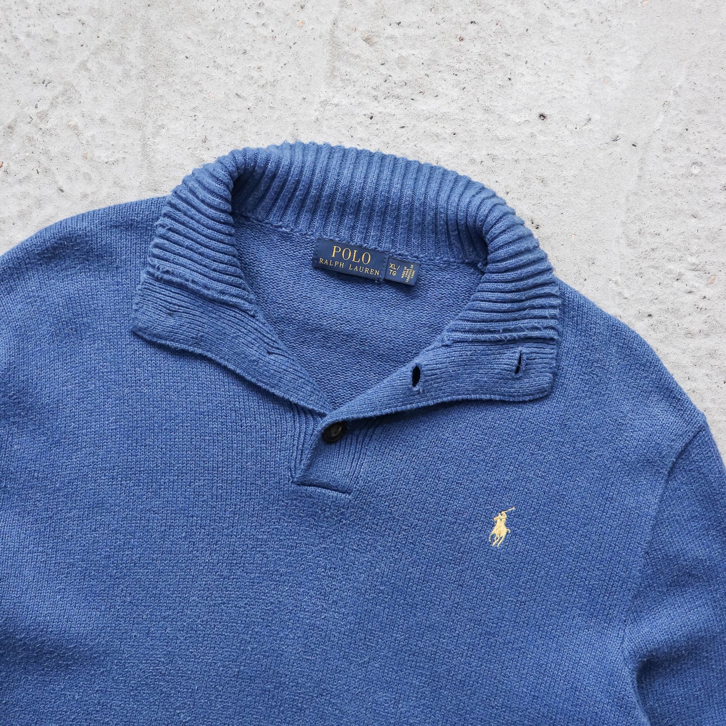 Polo Ralph Lauren Henley Knit Sweater - 2000s (XL)