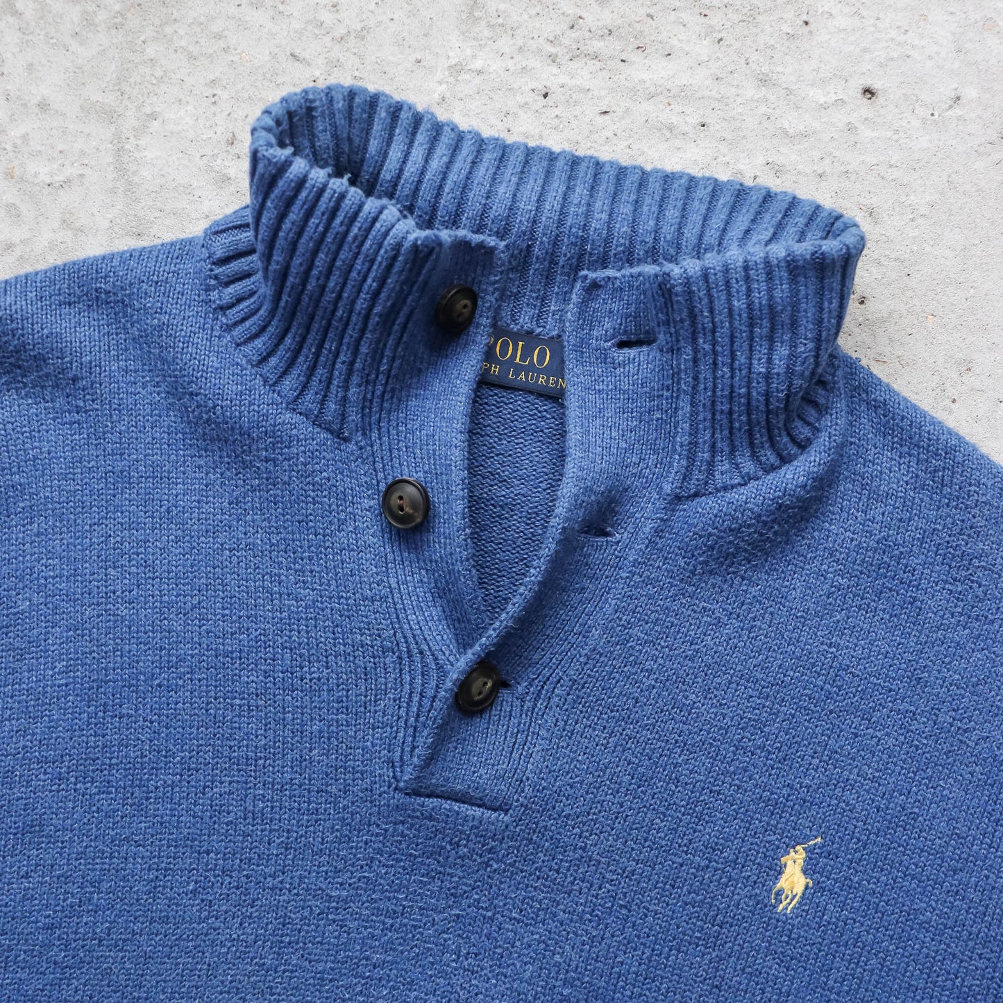 Polo Ralph Lauren Henley Knit Sweater - 2000s (XL)