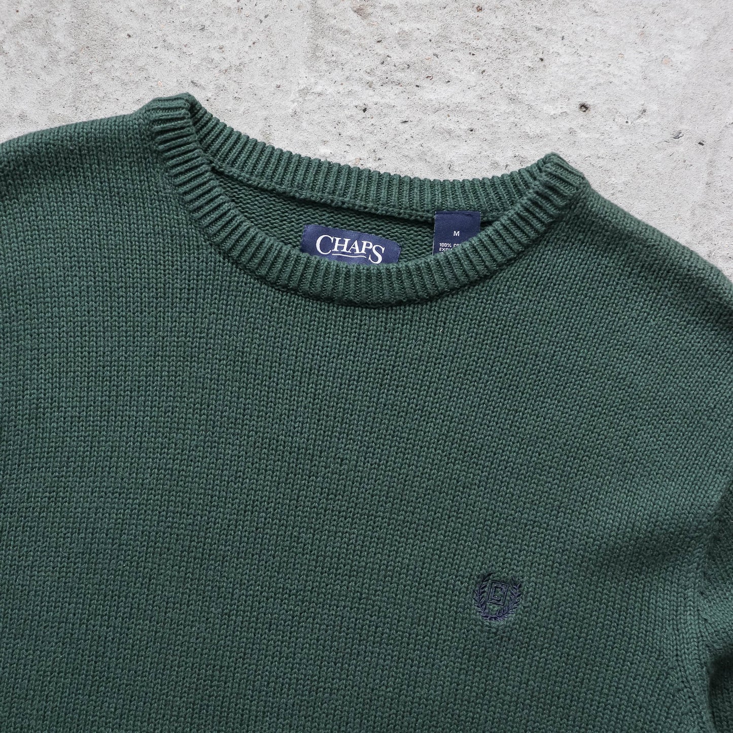Chaps Ralph Lauren Fisherman Knit Sweater - 2000s (M)
