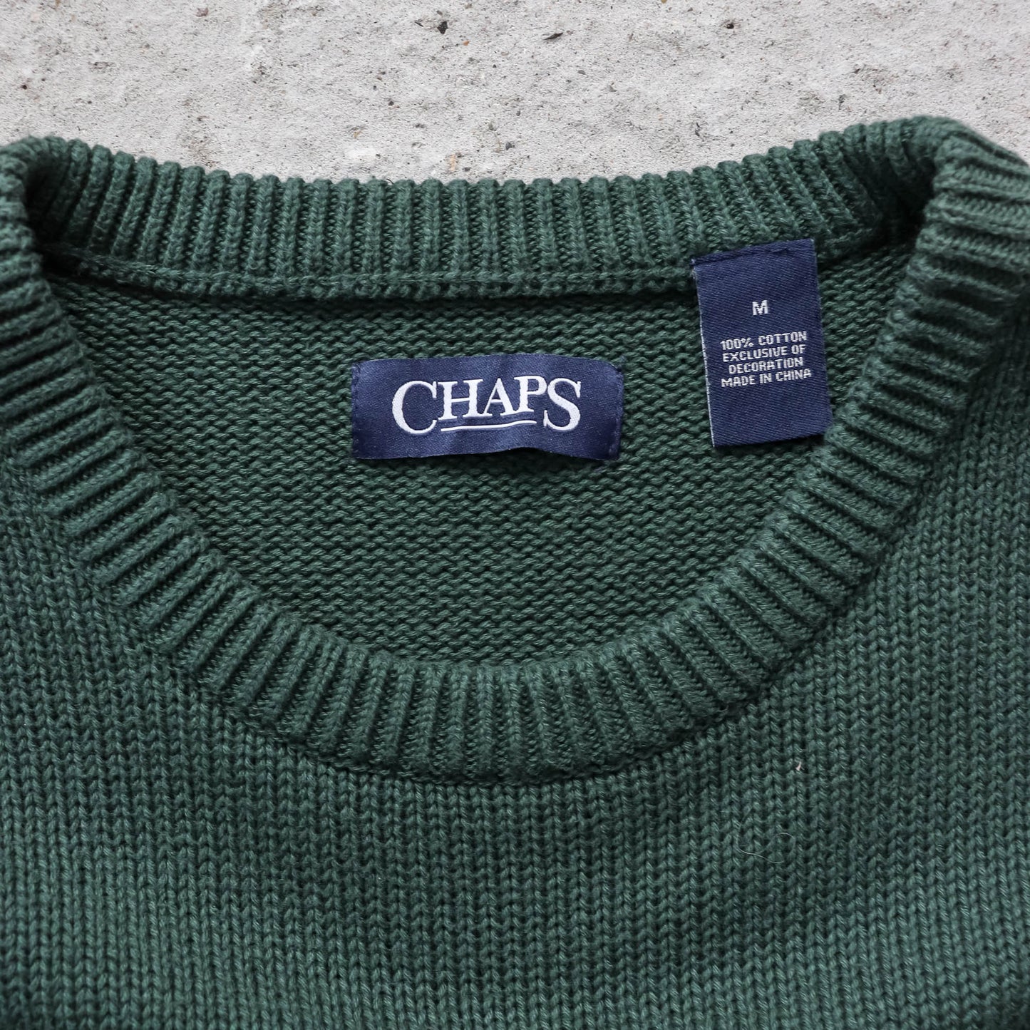 Chaps Ralph Lauren Fisherman Knit Sweater - 2000s (M)