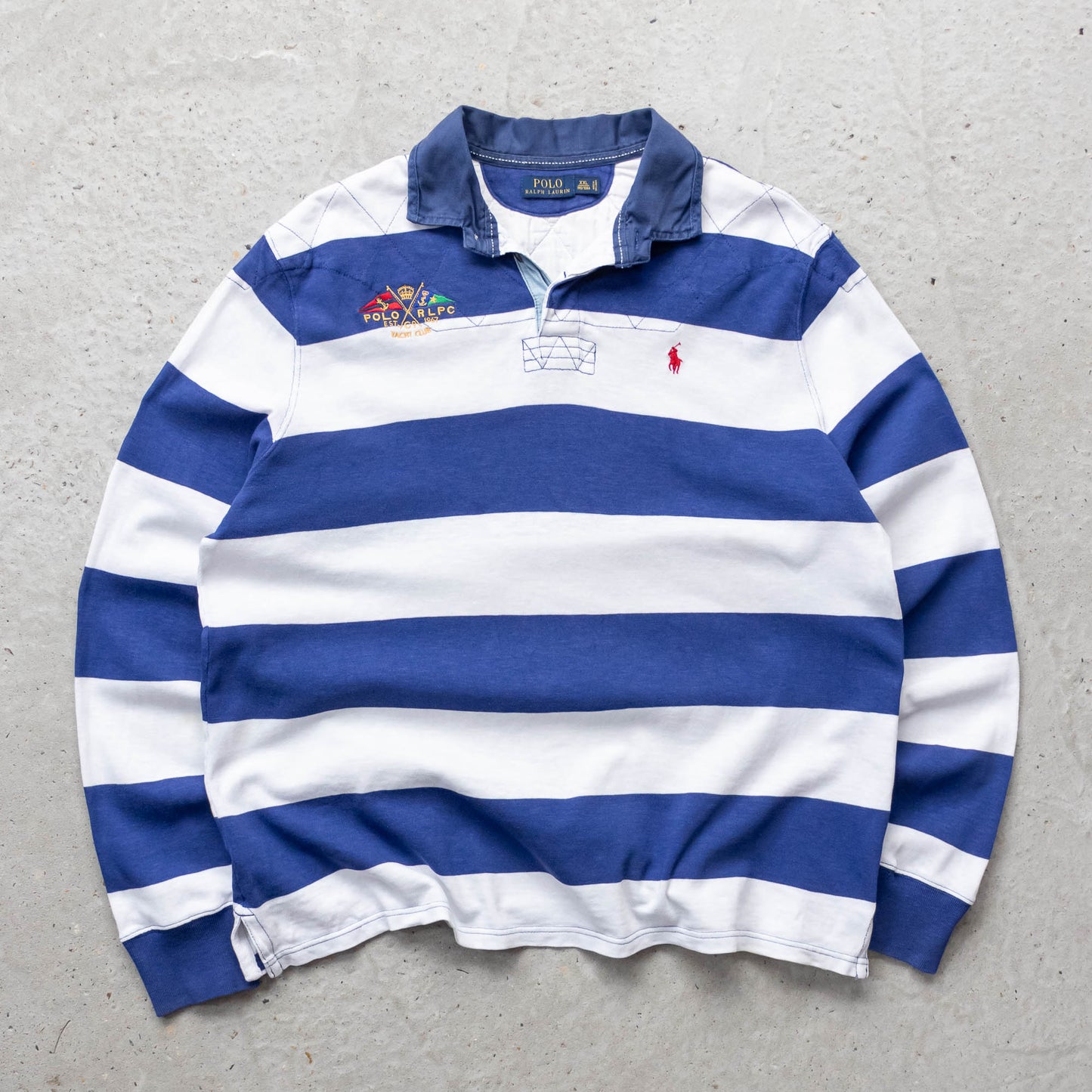 Polo Ralph Lauren Yacht Club Rugby Shirt - 2000s (XXL)