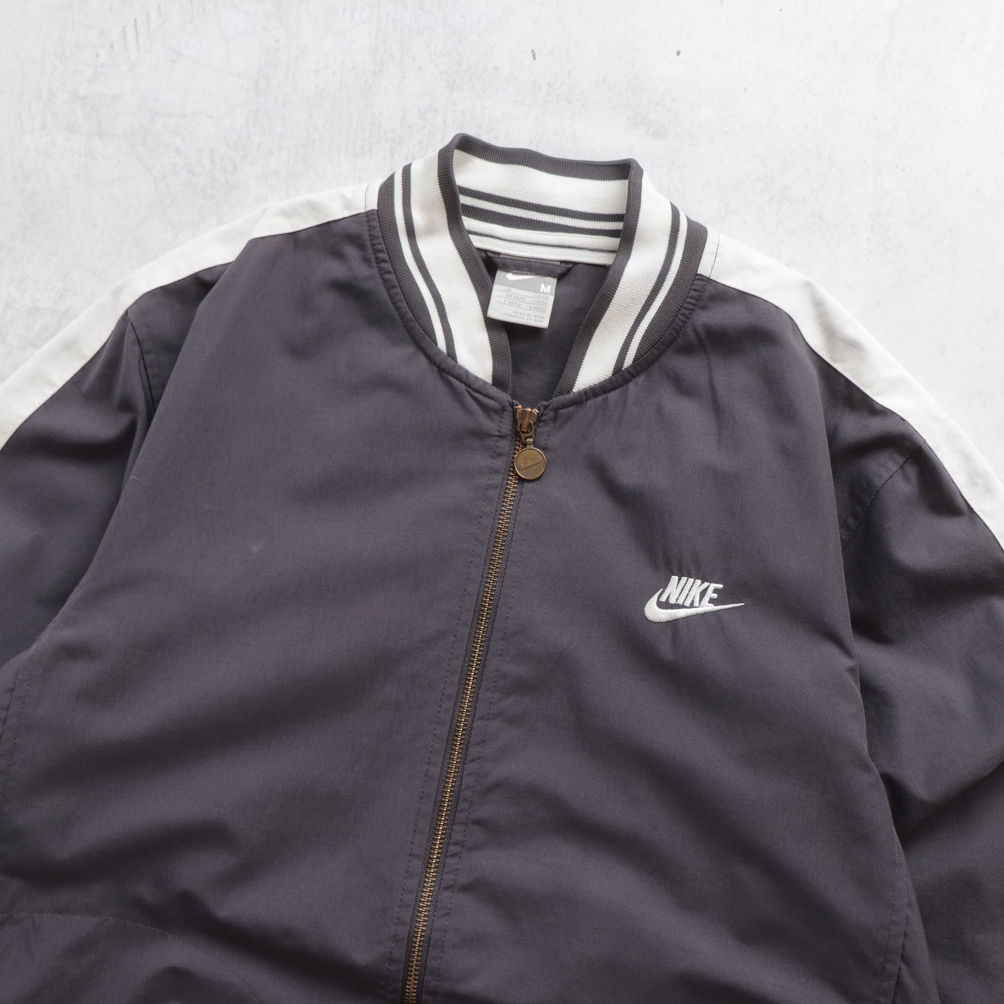 Vintage 2000s Nike Two-Tone Bomber Jacket - M
