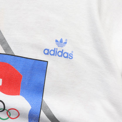 Adidas Winter Olympics St Moritz Graphic Tee - 80s (XL)