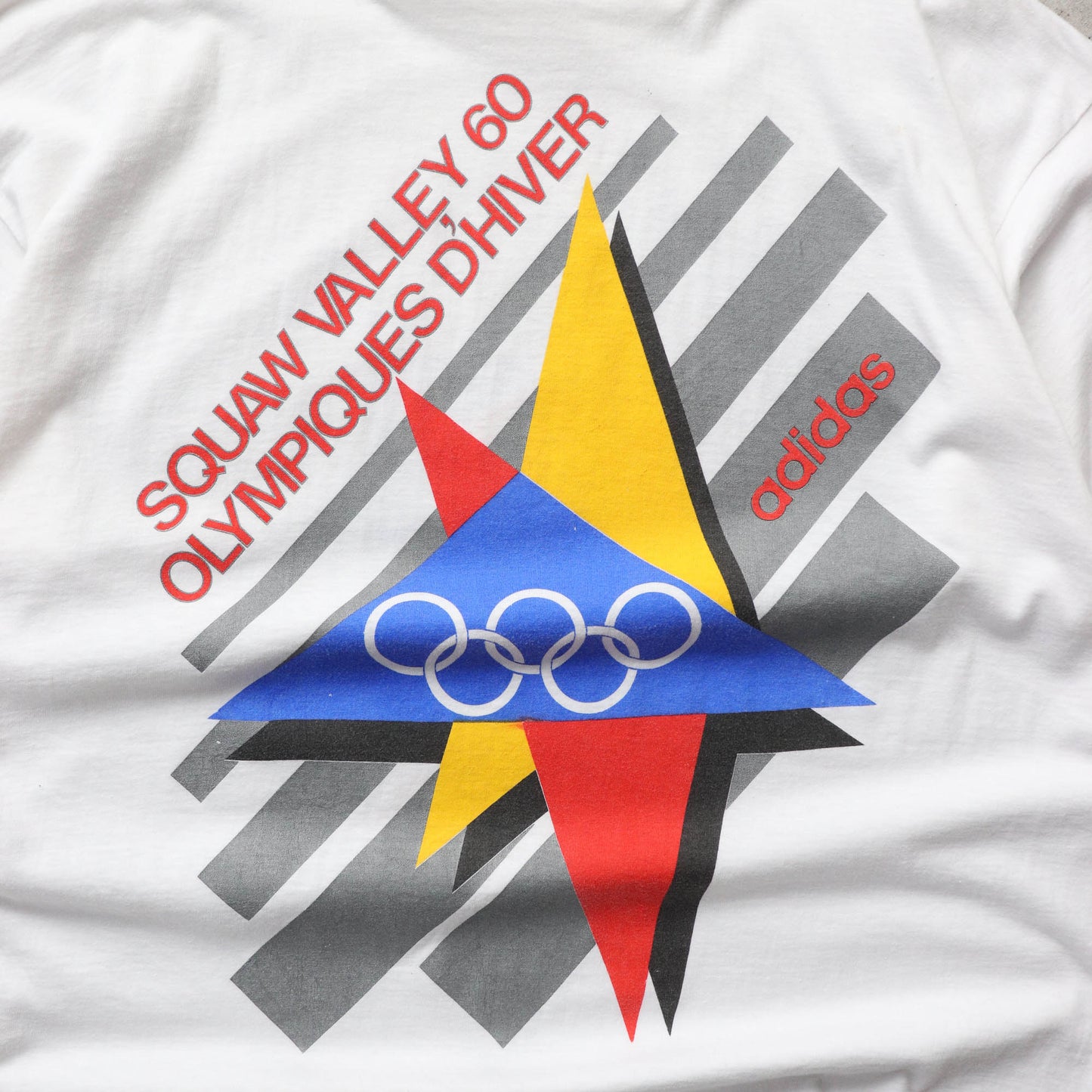 Adidas Winter Olympics St Moritz Graphic Tee - 80s (XL)