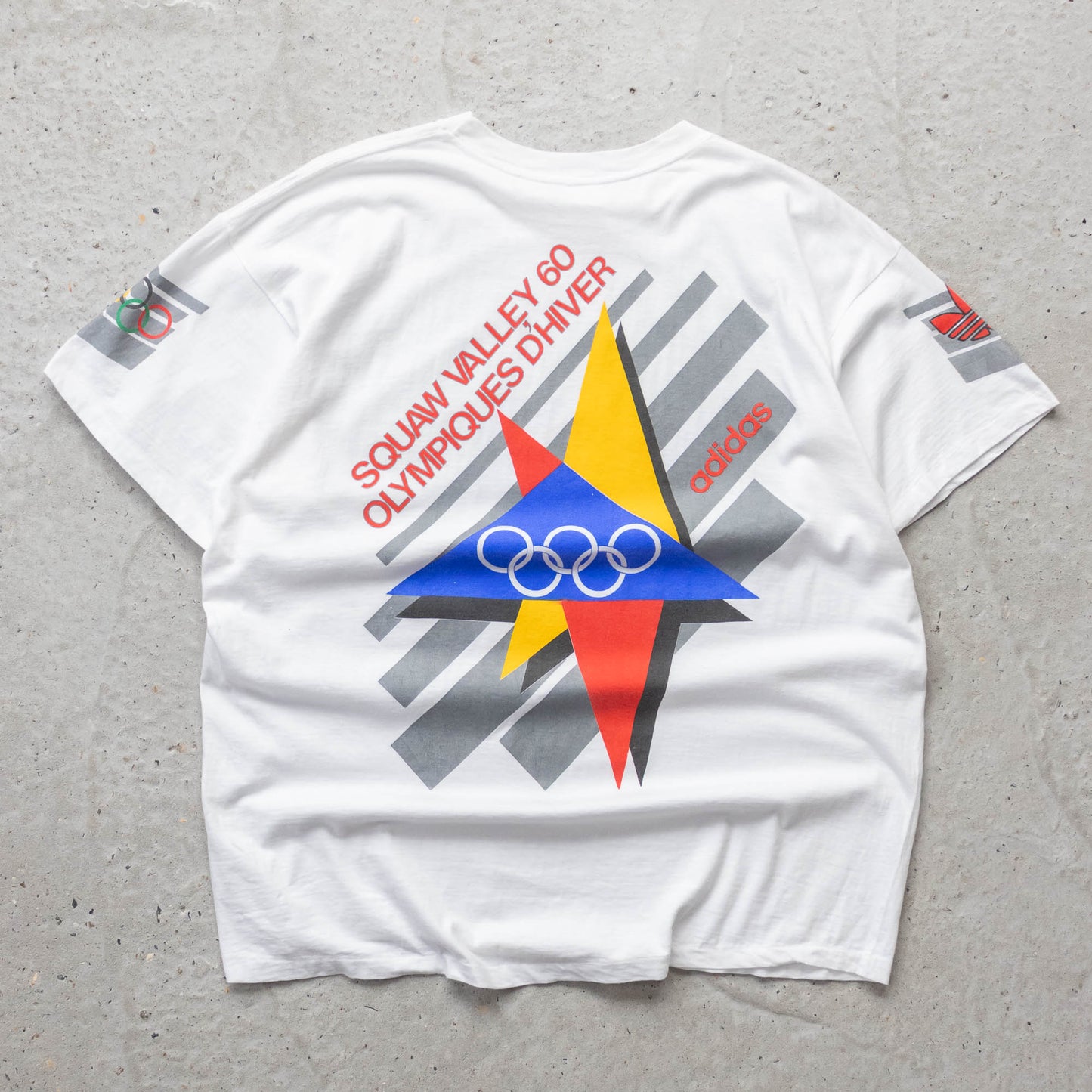 Adidas Winter Olympics St Moritz Graphic Tee - 80s (XL)