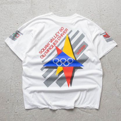 Adidas Winter Olympics St Moritz Graphic Tee - 80s (XL)