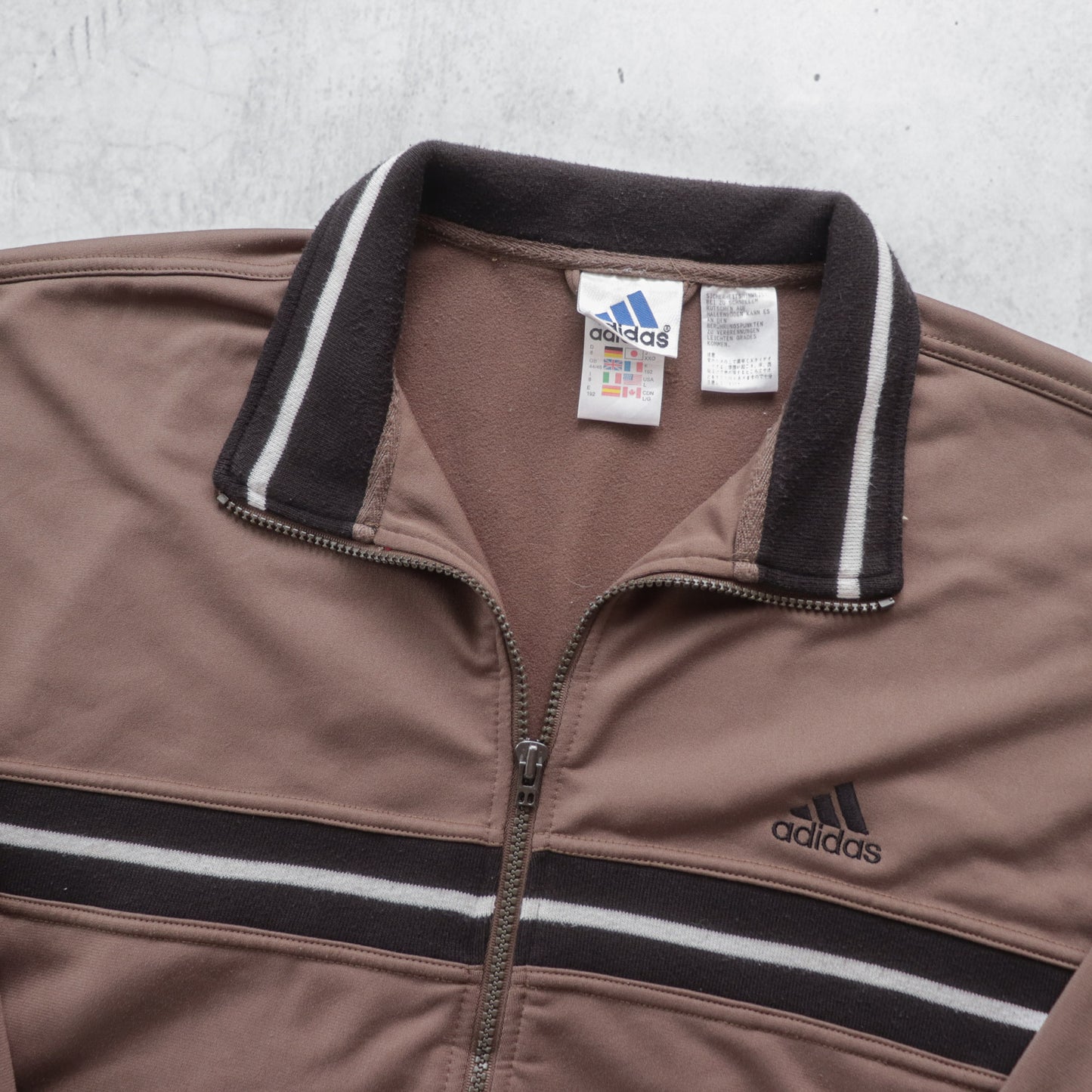 Vintage 90s Adidas Embroidered Track Jacket - L