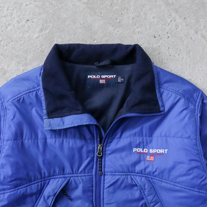 Polo Sport Spellout Quilted Jacket - 90s (M)