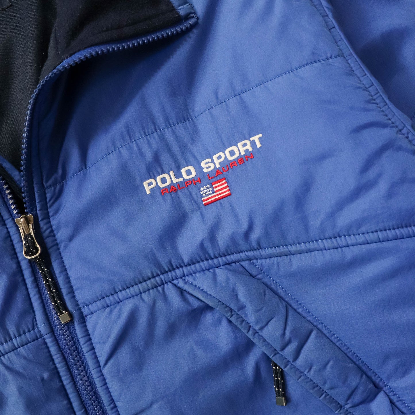 Polo Sport Spellout Quilted Jacket - 90s (M)