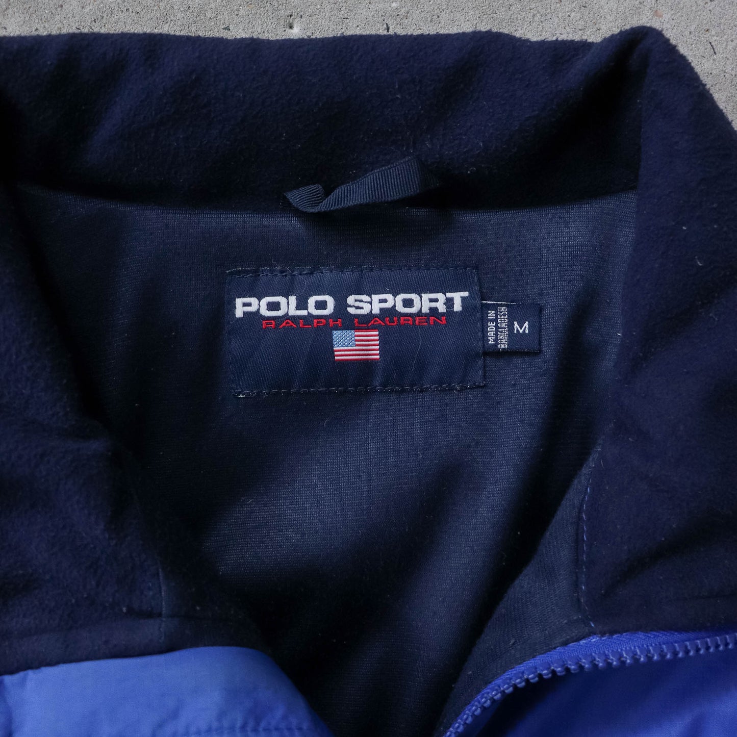 Polo Sport Spellout Quilted Jacket - 90s (M)