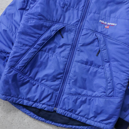 Polo Sport Spellout Quilted Jacket - 90s (M)