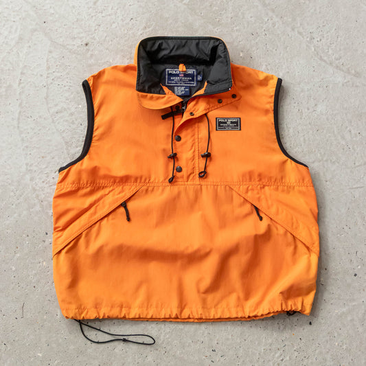 Polo Sportsman 1/4 Zip Utility Vest - 90s (L)
