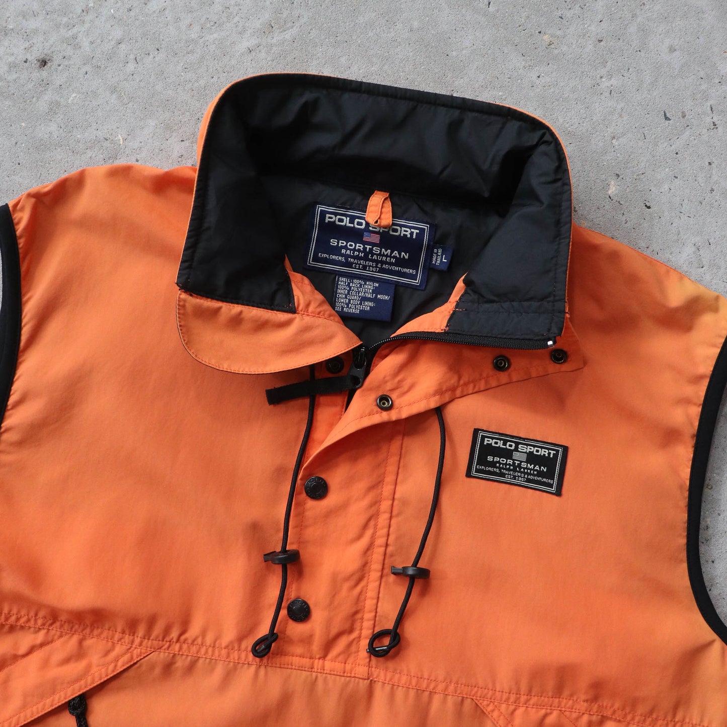 Polo Sportsman 1/4 Zip Utility Vest - 90s (L)