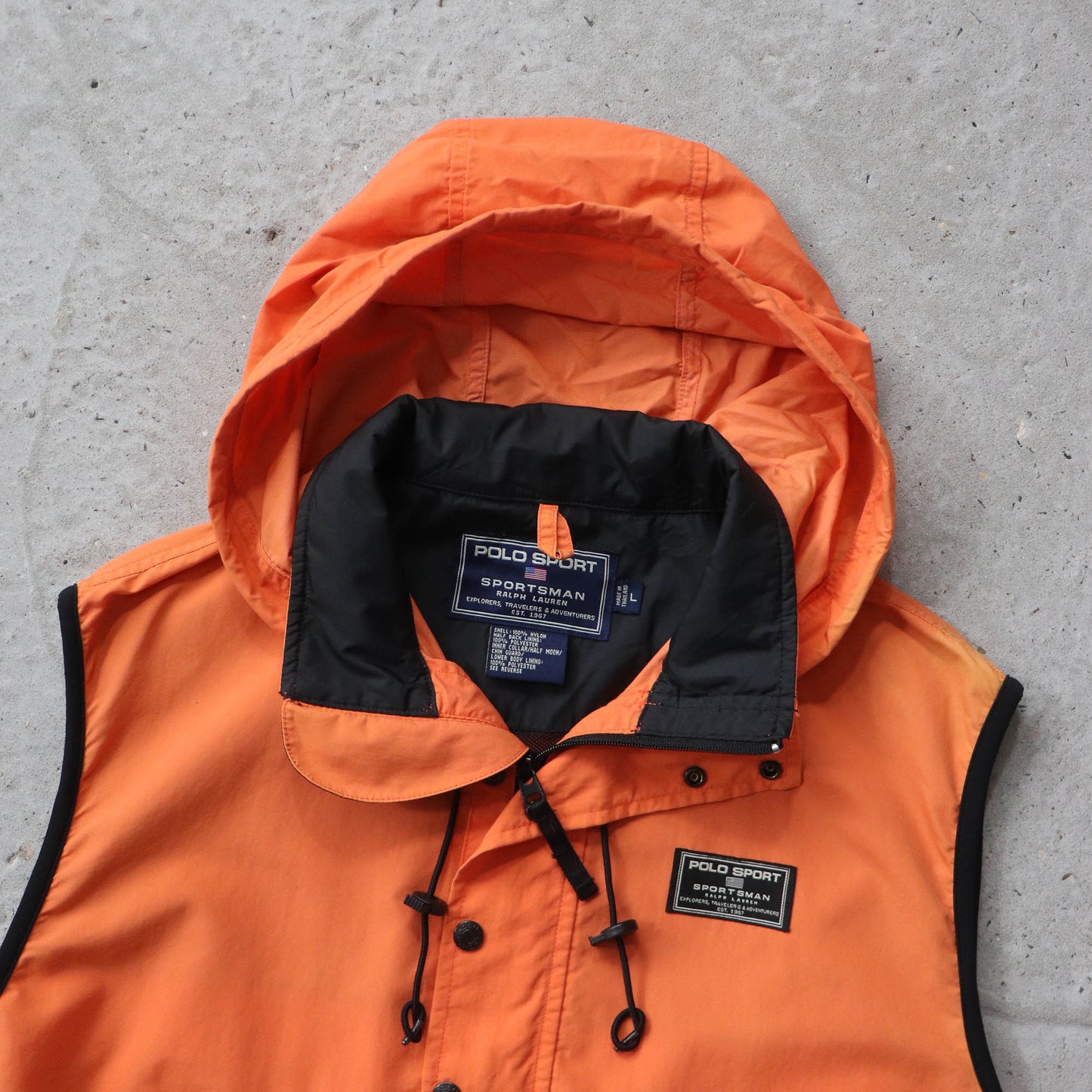 Polo Sportsman 1/4 Zip Utility Vest - 90s (L)