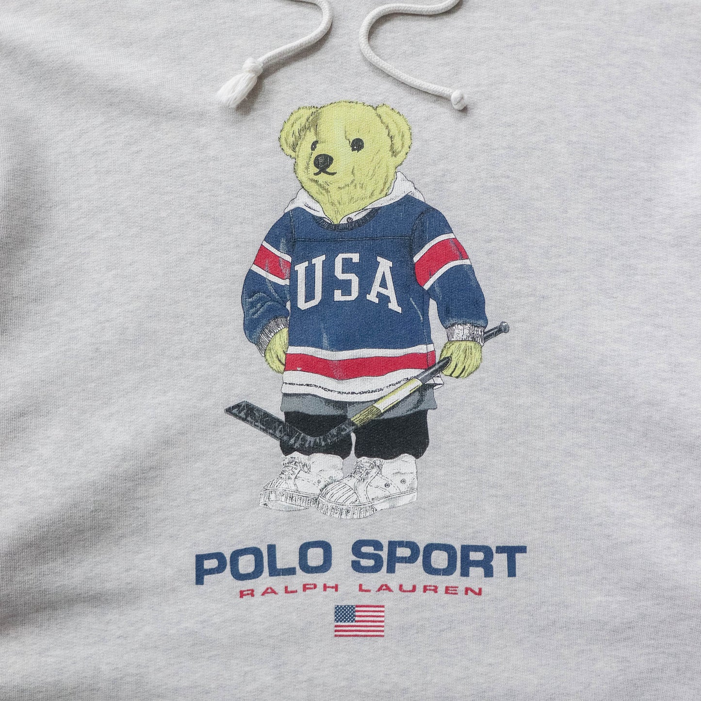 Polo Sport Hockey Bear Hoodie - 90s (M)