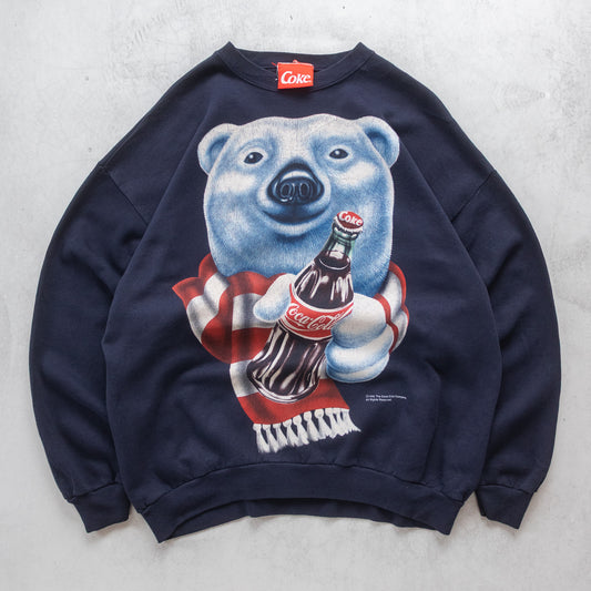 Vintage 1995 Coca-Cola Polar Bear Sweatshirt - XL