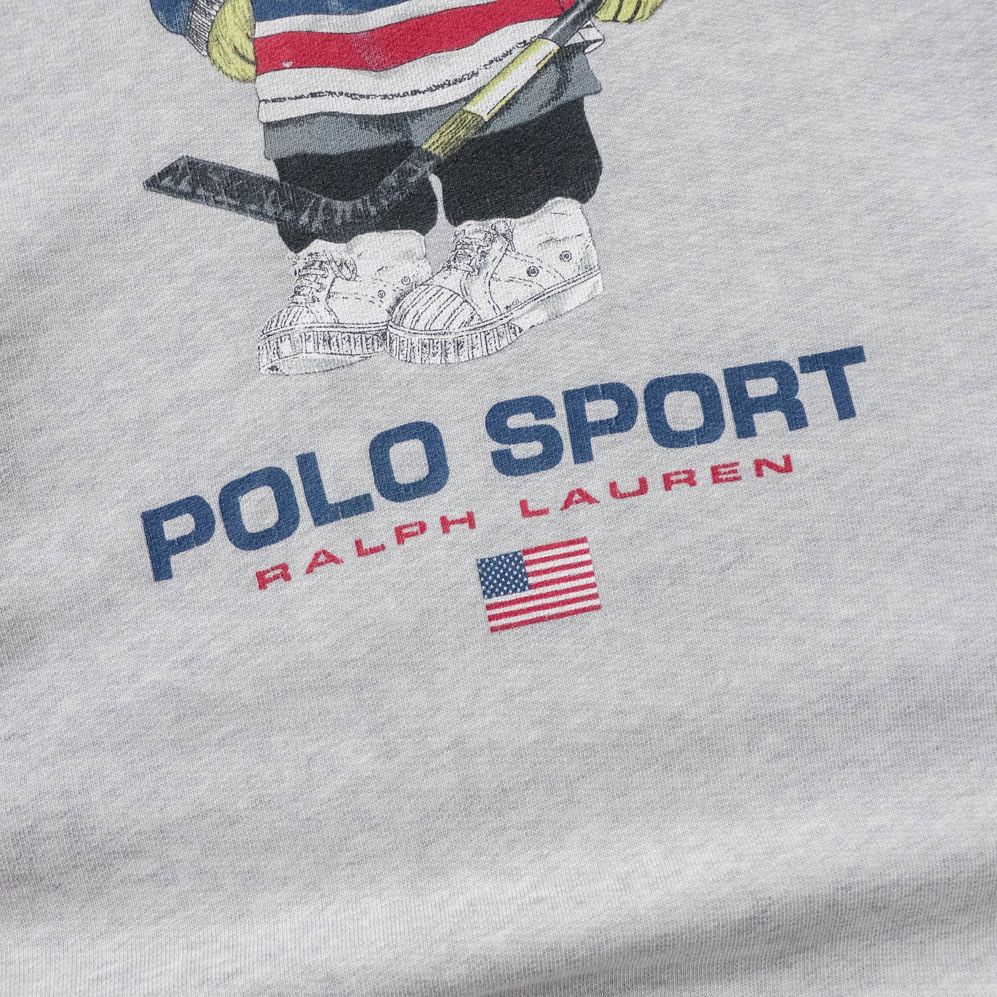 Polo Sport Hockey Bear Hoodie - 90s (M)