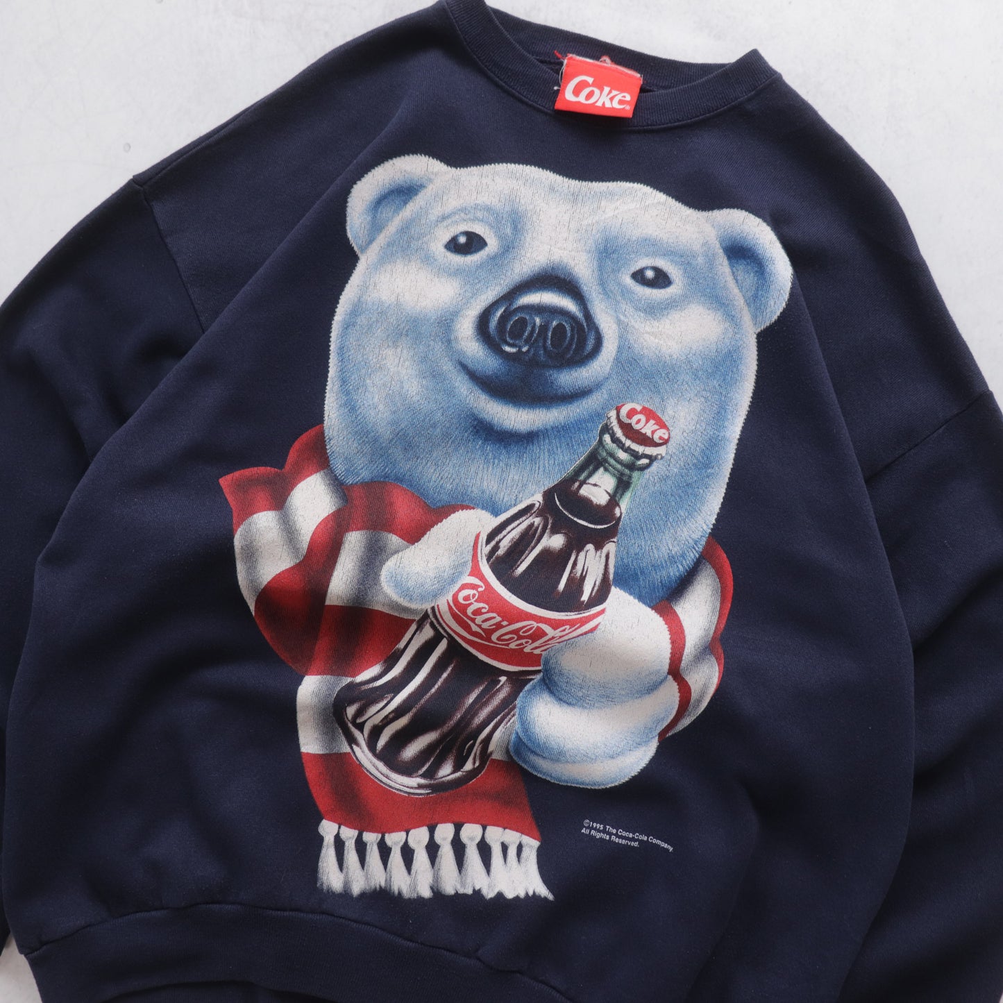 Vintage 1995 Coca-Cola Polar Bear Sweatshirt - XL