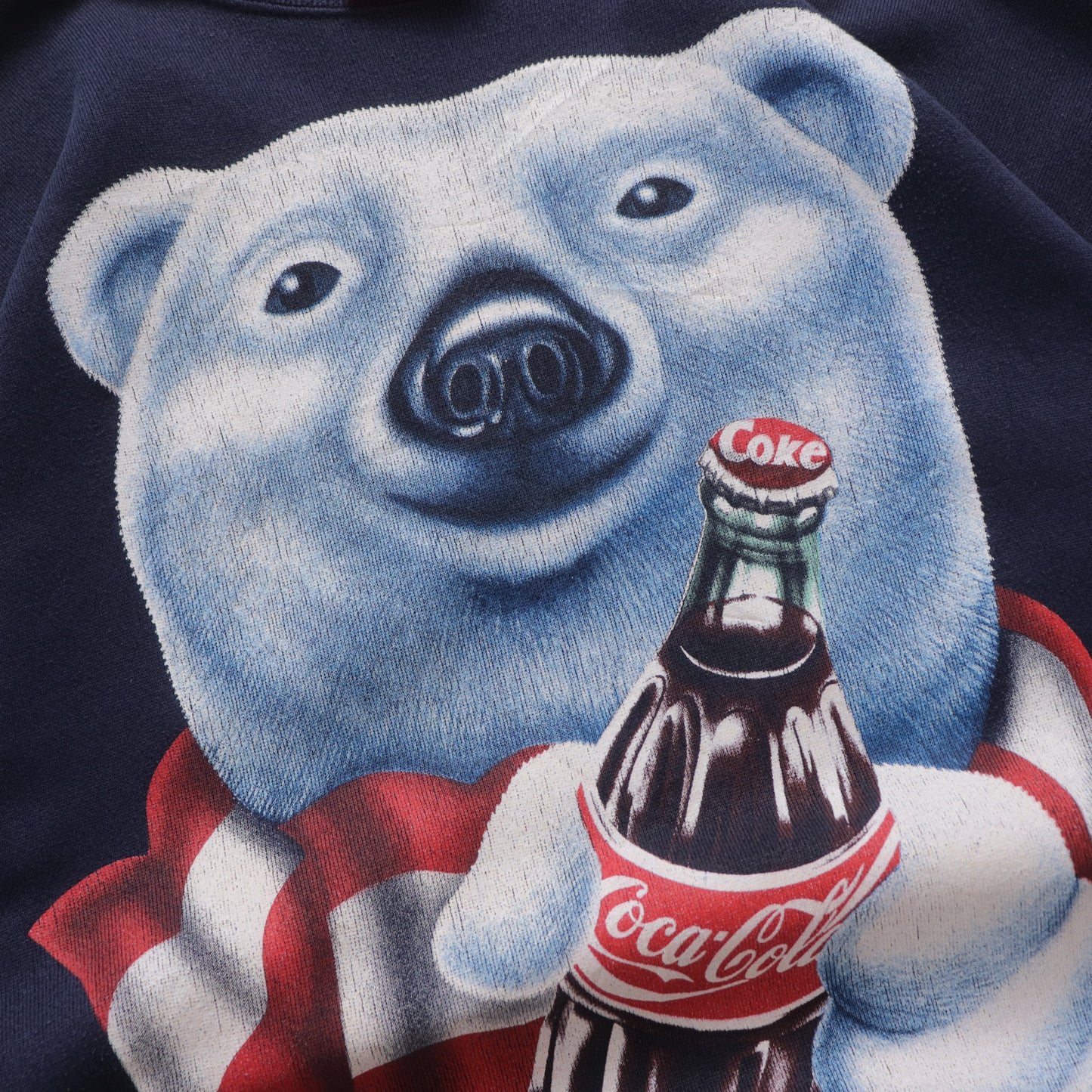 Vintage 1995 Coca-Cola Polar Bear Sweatshirt - XL