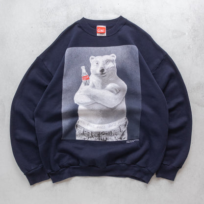 Vintage 1995 Coca-Cola Polar Bear Sweatshirt - XL