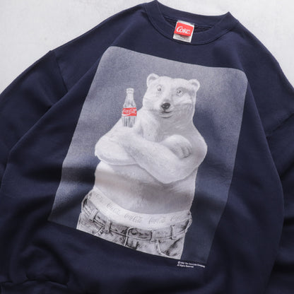 Vintage 1995 Coca-Cola Polar Bear Sweatshirt - XL