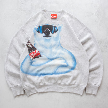 Vintage 1993 Coca-Cola Polar Bear Sweatshirt - L