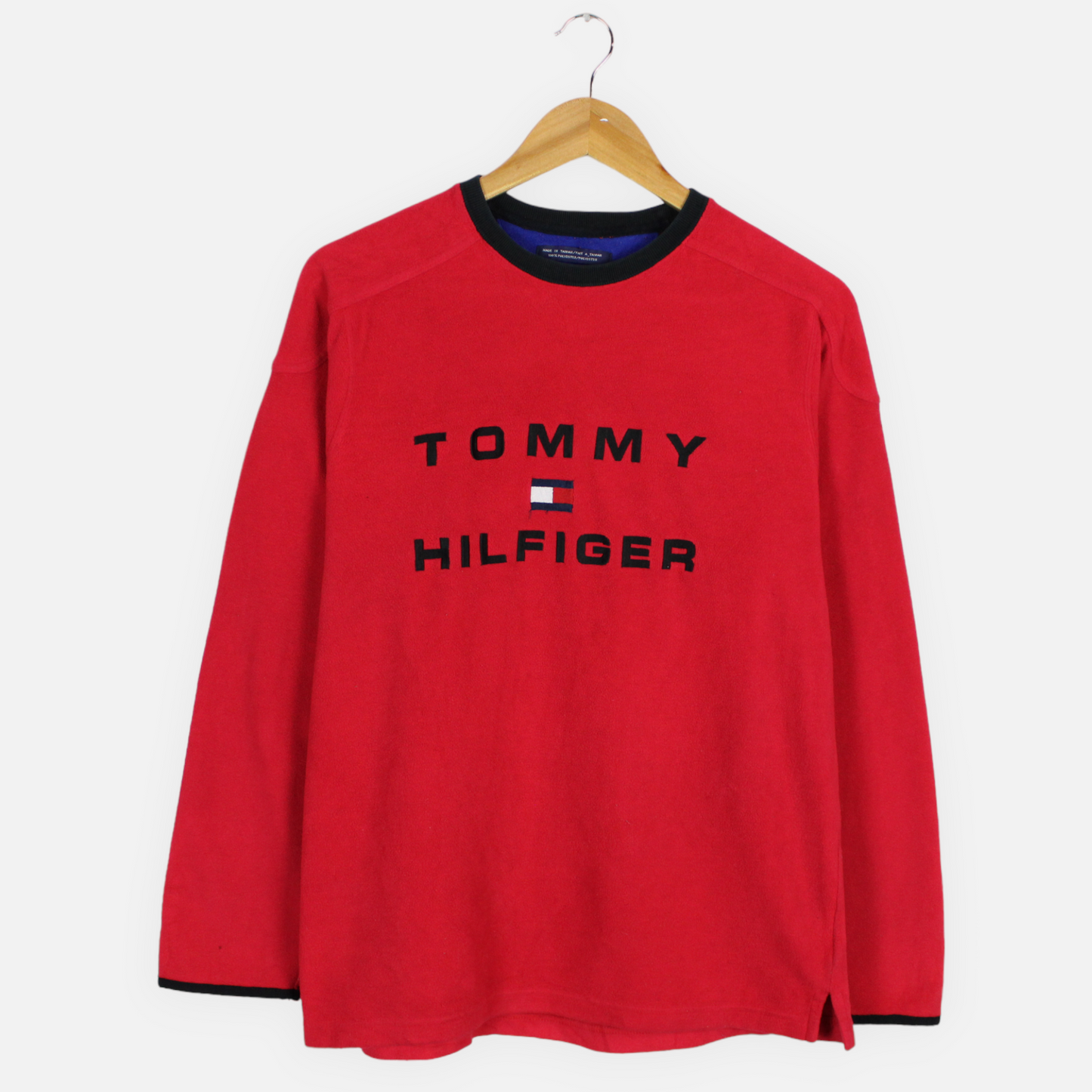 Vintage Tommy Hilfiger Spellout Fleece - M