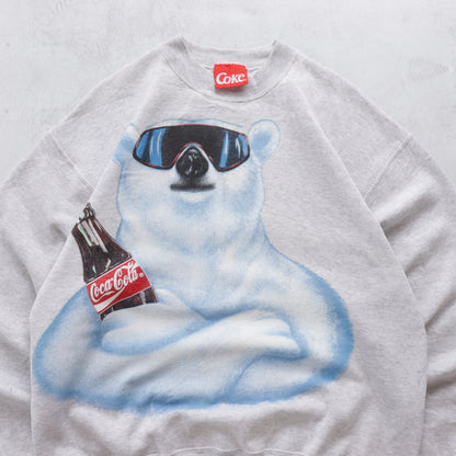 Vintage 1993 Coca-Cola Polar Bear Sweatshirt - L