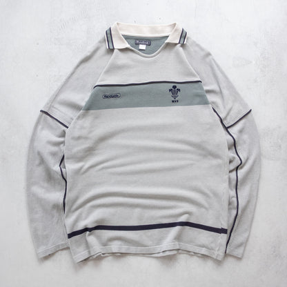 Vintage 90s Reebok Wales Rugby Union Jumper - L