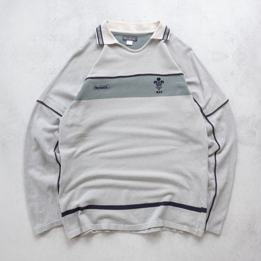 Vintage 90s Reebok Wales Rugby Union Jumper - L