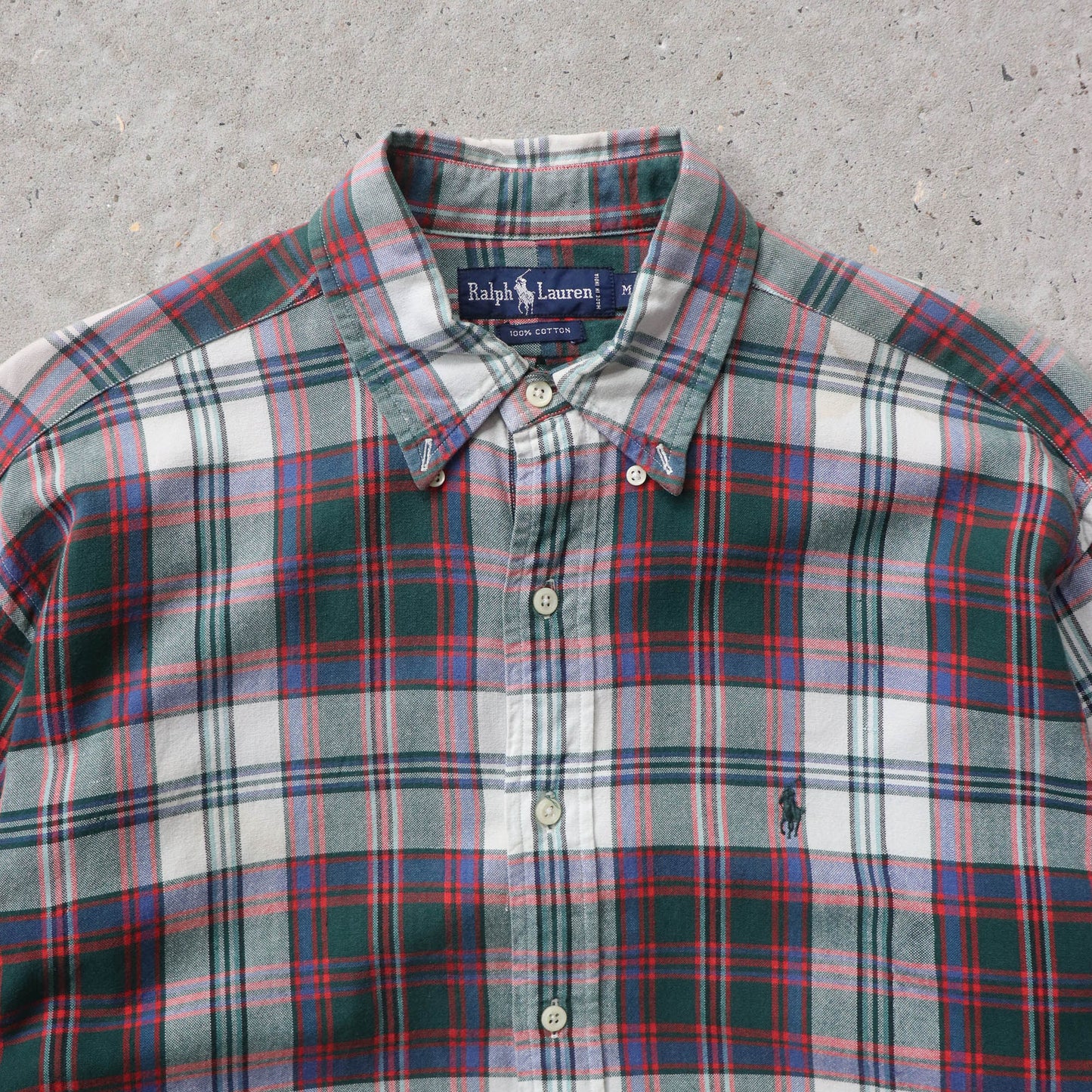 Polo Ralph Lauren Plaid Button Up Shirt - 90s (M)