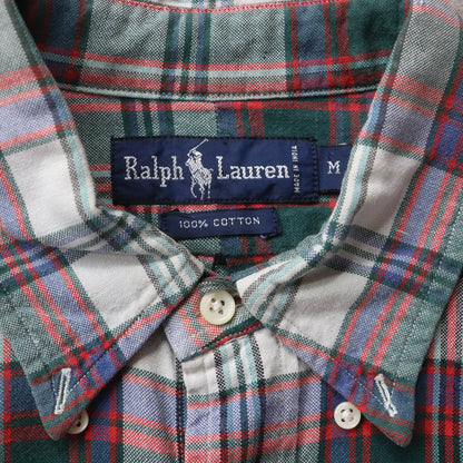 Polo Ralph Lauren Plaid Button Up Shirt - 90s (M)