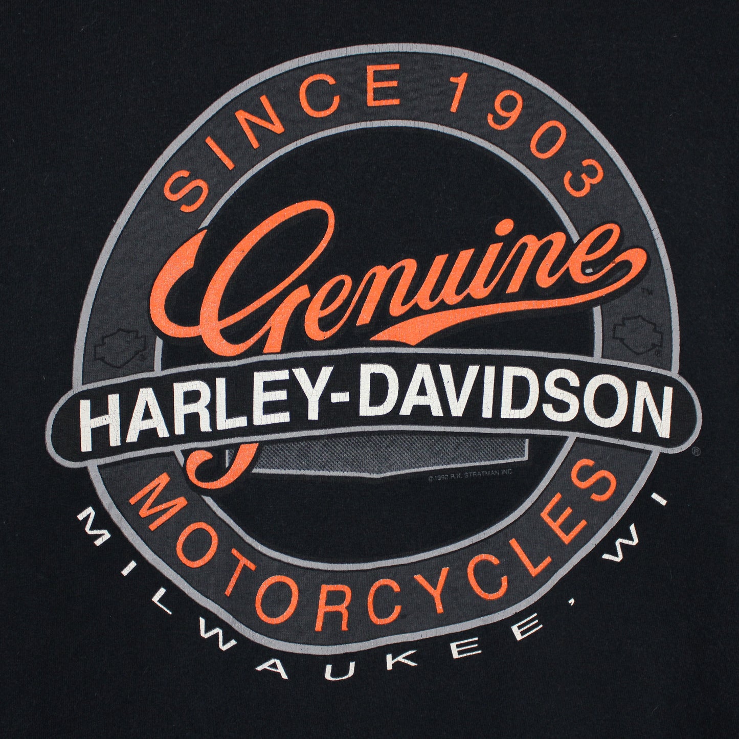 Vintage 1992 Harley Davidson Tee - L