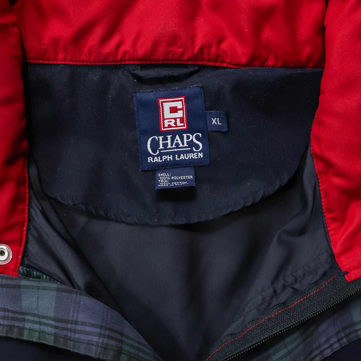 Chaps Ralph Lauren 1/4 Zip Anorak Jacket - 90s (XL)