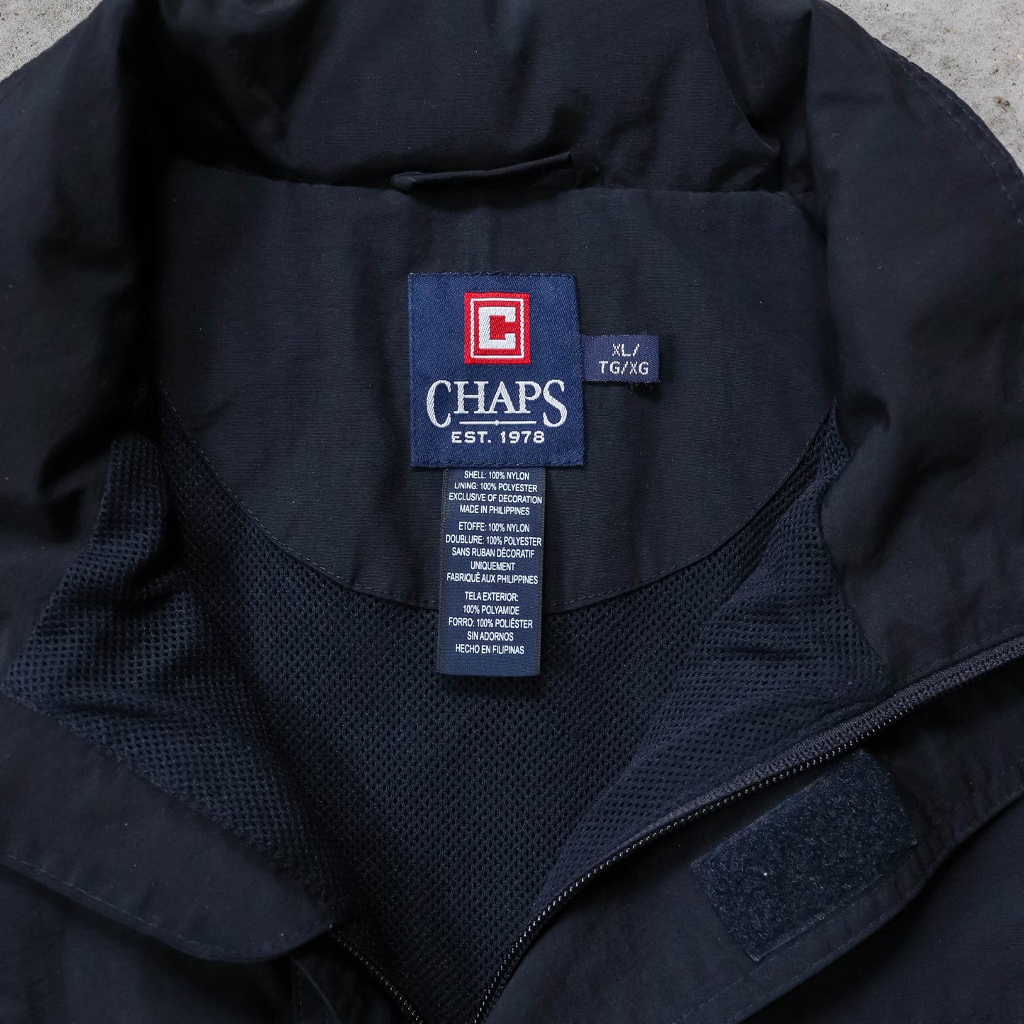 Chaps Ralph Lauren 1/4 Zip Windbreaker Jacket - 2000s (XL)