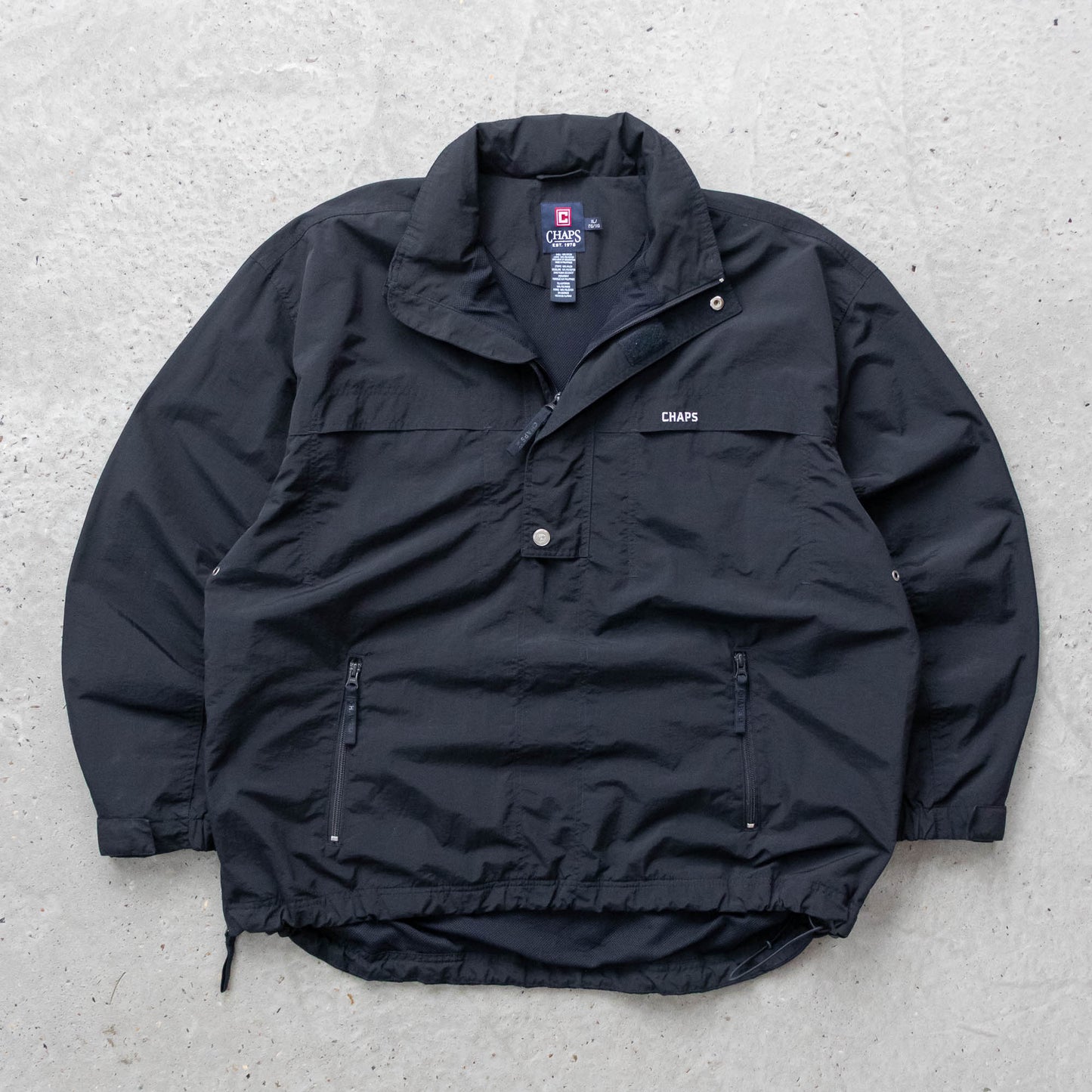 Chaps Ralph Lauren 1/4 Zip Windbreaker Jacket - 2000s (XL)