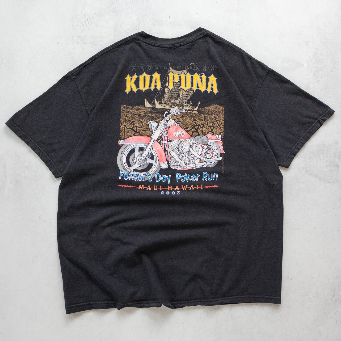 Vintage 2003 Koa Puna Hawaii Biker Tee - XL