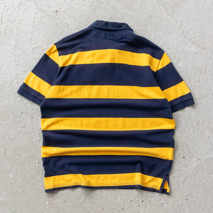 Polo Ralph Lauren New York Striped Rugby Shirt - 2000s (XL)